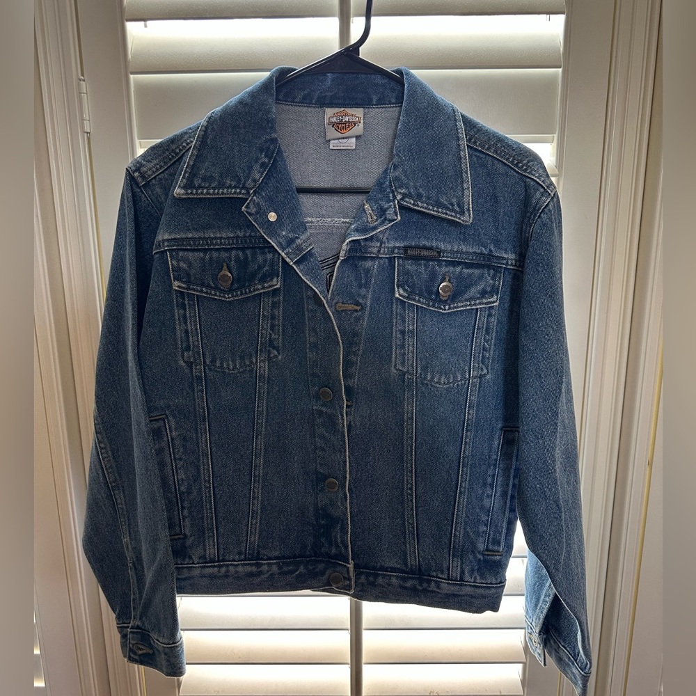 Vintage Harley-Davidson Blue Jean Jacket